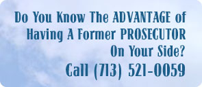 Get the advantage of  havin a former prosecutor represent you. as a criminal defense lawyer.